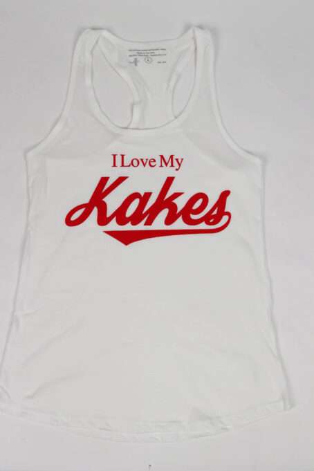 I Love My Kakes  (White & Red Tank)
