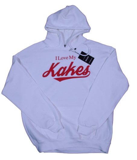 I Love My Kakes Red & White Hoodie