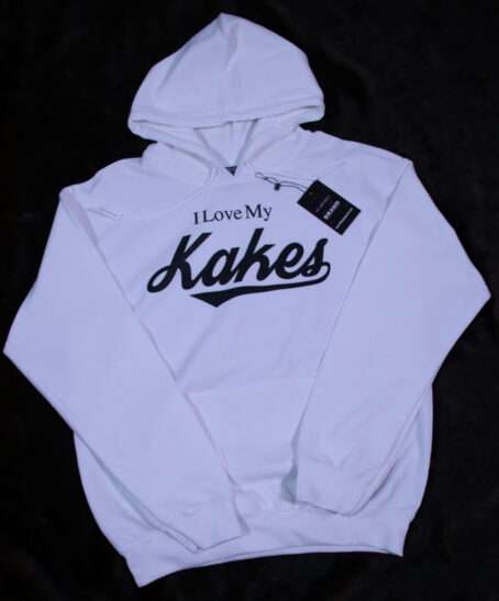 I Love My Kakes Black & White Hoodie