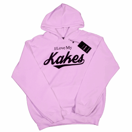 I Love My Kakes Hoodie Pink / Black Letters
