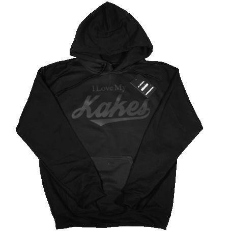 I Love My Kakes Hoodie Black On Black