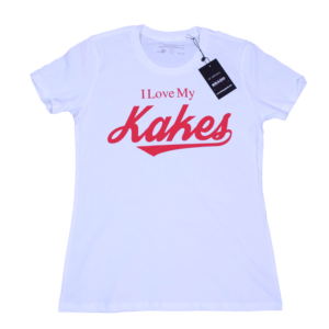 I Love My Kakes White with Red Letters