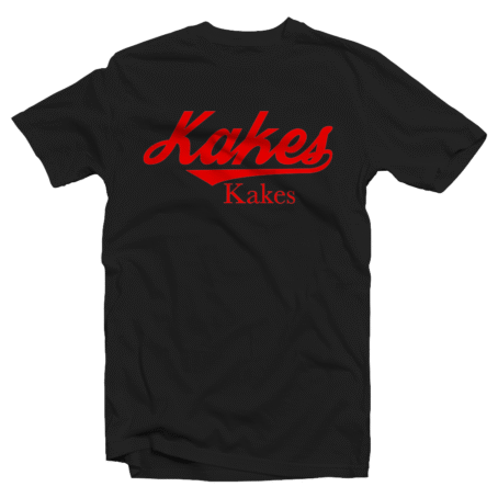 Kakes Tee Black / Red letters