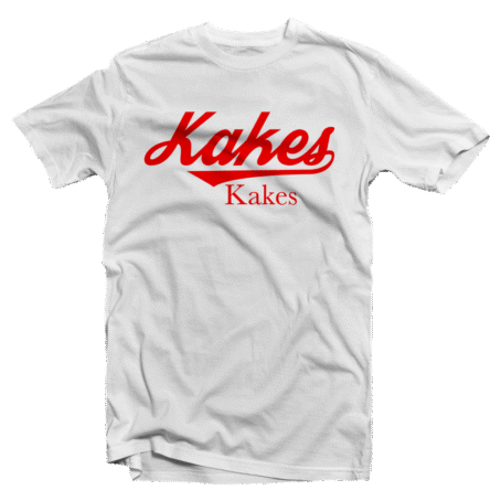 Kakes Tee White / Red letters